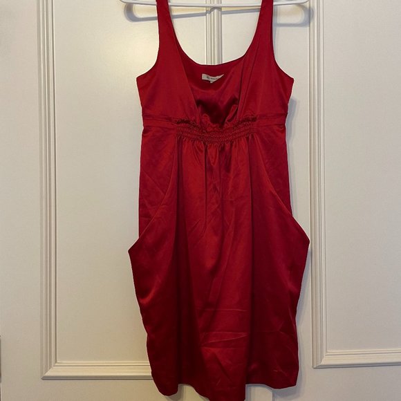 BCBGeneration Dresses & Skirts - BCBGeneration Red Tank Dress with Pockets